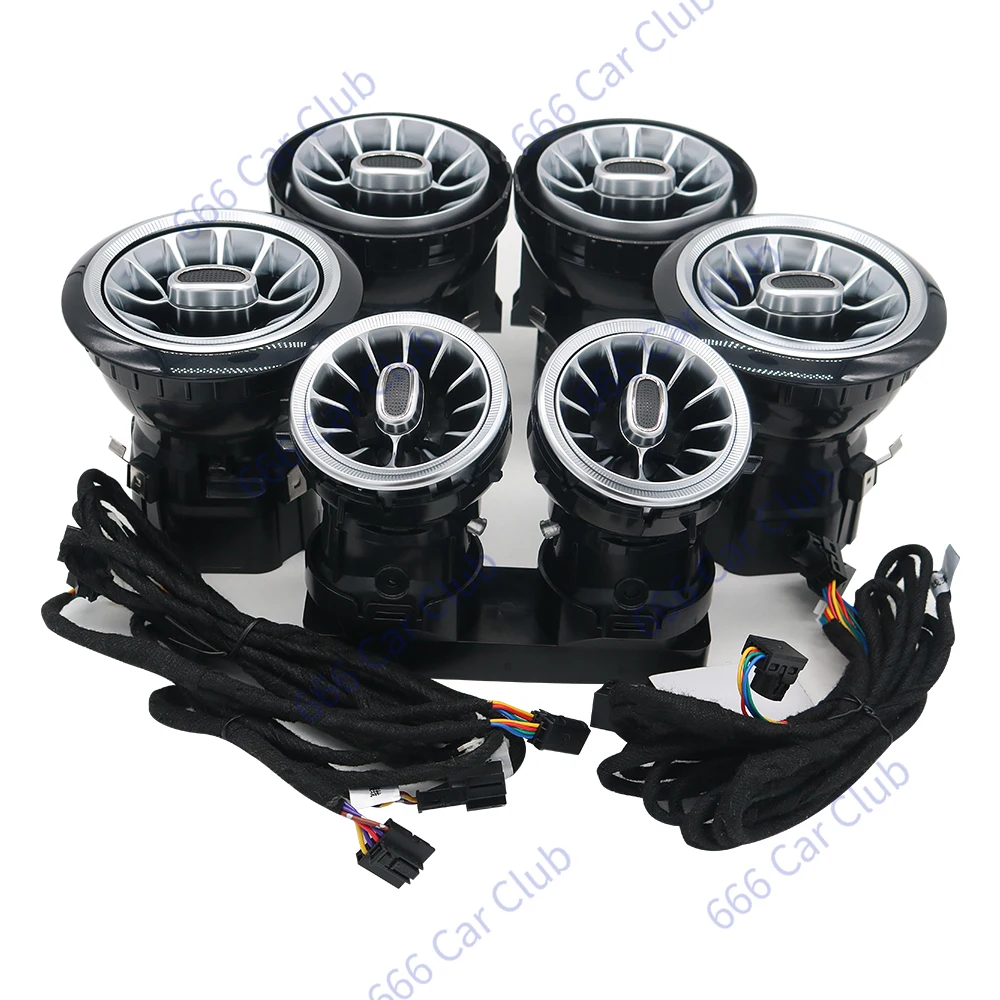 3/64 Kleur LED Ventilatieopeningen Voor Mercedes Benz W205 W213 W222 W117 W176 X156 W206 W167 Omgevingslicht turbine Nozzle Decoratieve Lamp
