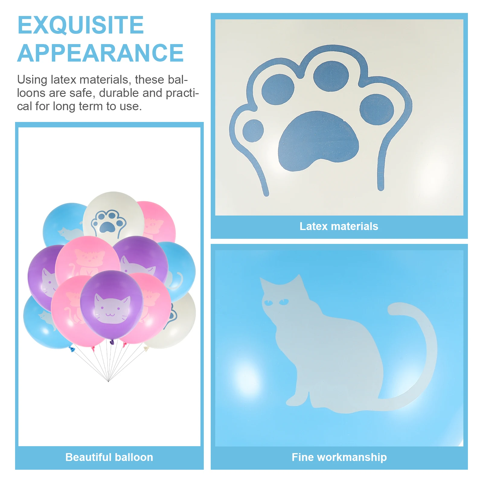 

40Pcs Balloon Set Bright Colorful Party Decorations for Birthday Wedding Anniversary Kids Events Lightweight Easy to Use