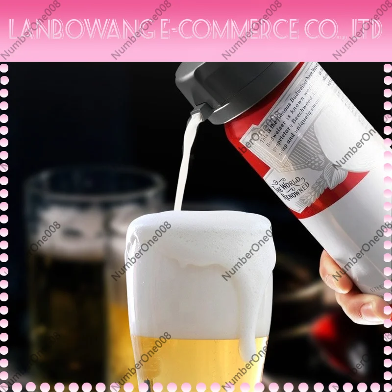 Ultrasonic Beer Foamer, Portable Beer Sparkler Machine for Canned Beer, Home Bar Beer Bubble Maker for Party