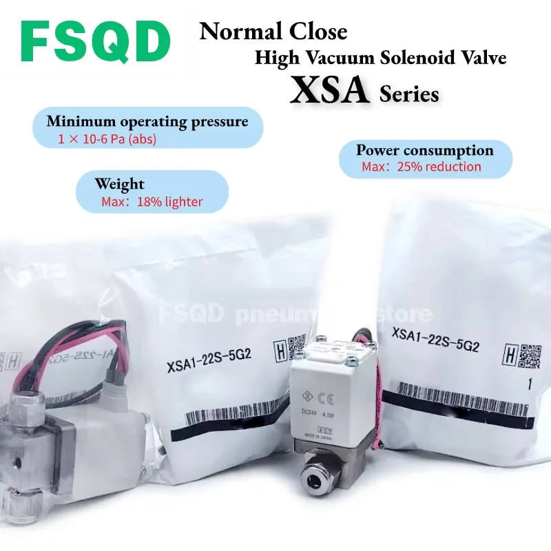 XSA1-12S-5G2 XSA1-22S-5G2 XSA1-12S-6G2 XSA1-22S-6G2 SYJ3243-5LOU-Q FSQD نوع عادي CloseHigh فراغ الملف اللولبي صمام XSA سلسلة