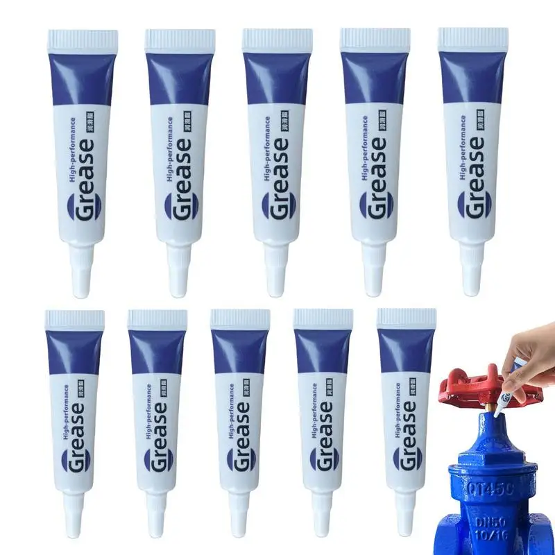 10pcs Motorcycle Silicone Grease For O Rings, Waterproof Plumbers Grease, Silicone Grease For Use On Most Surfaces, No Drip