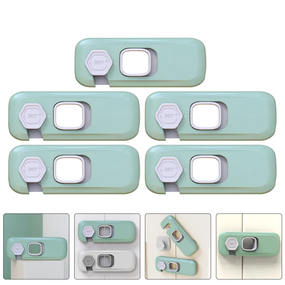

5Pcs Baby Cabinet Locks High Quality Material Long Lasting Home Baby Safety Locks Kids Drawer Lock
