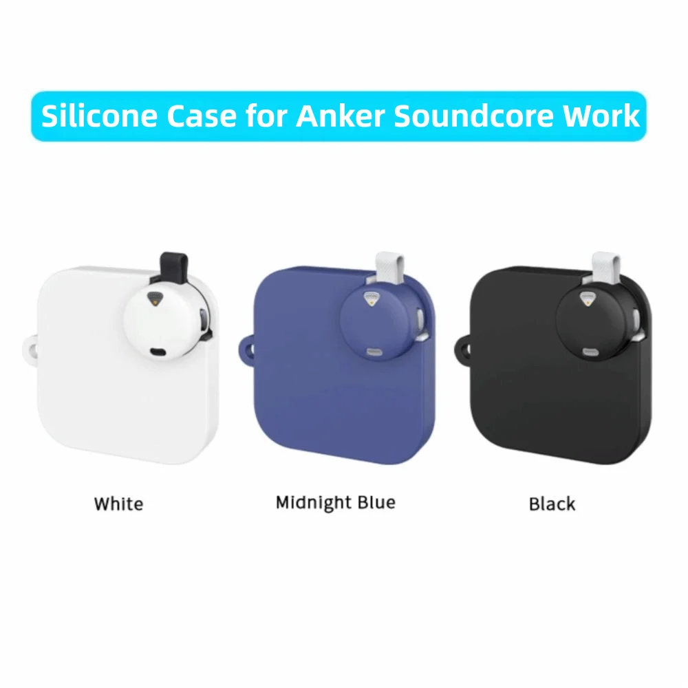 

Full Coverage Sound Recorder Silicone Case Anti-fall Shockproof Carrying Sleeve Washable Dustproof for Soundcore Work