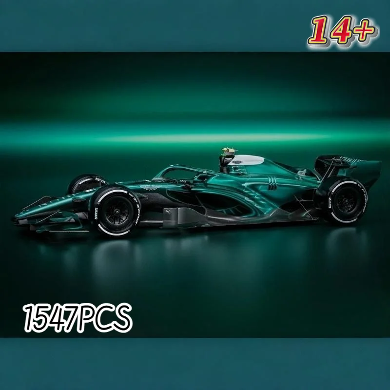Fast Ship Puzzle Ornament Toys 1547PCS Model Racing Car Building Block Track Racing Driver Construction Toys For Adults Gifts