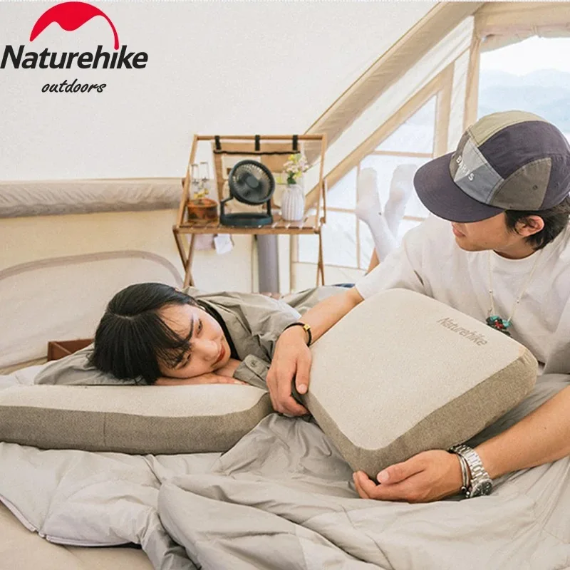 Imagem -06 - Naturehike-square Memory Foam Travesseiro Portátil para Acampamento ao ar Livre Viagens Camping Sesta Fácil de Armazenamento Novo