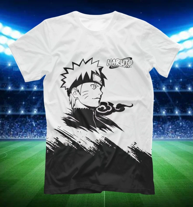 

2025 Naruto Knitted T-shirt Quick-drying Breathable Casual Fashion Ice Silk Polyester (Multiple Sizes)