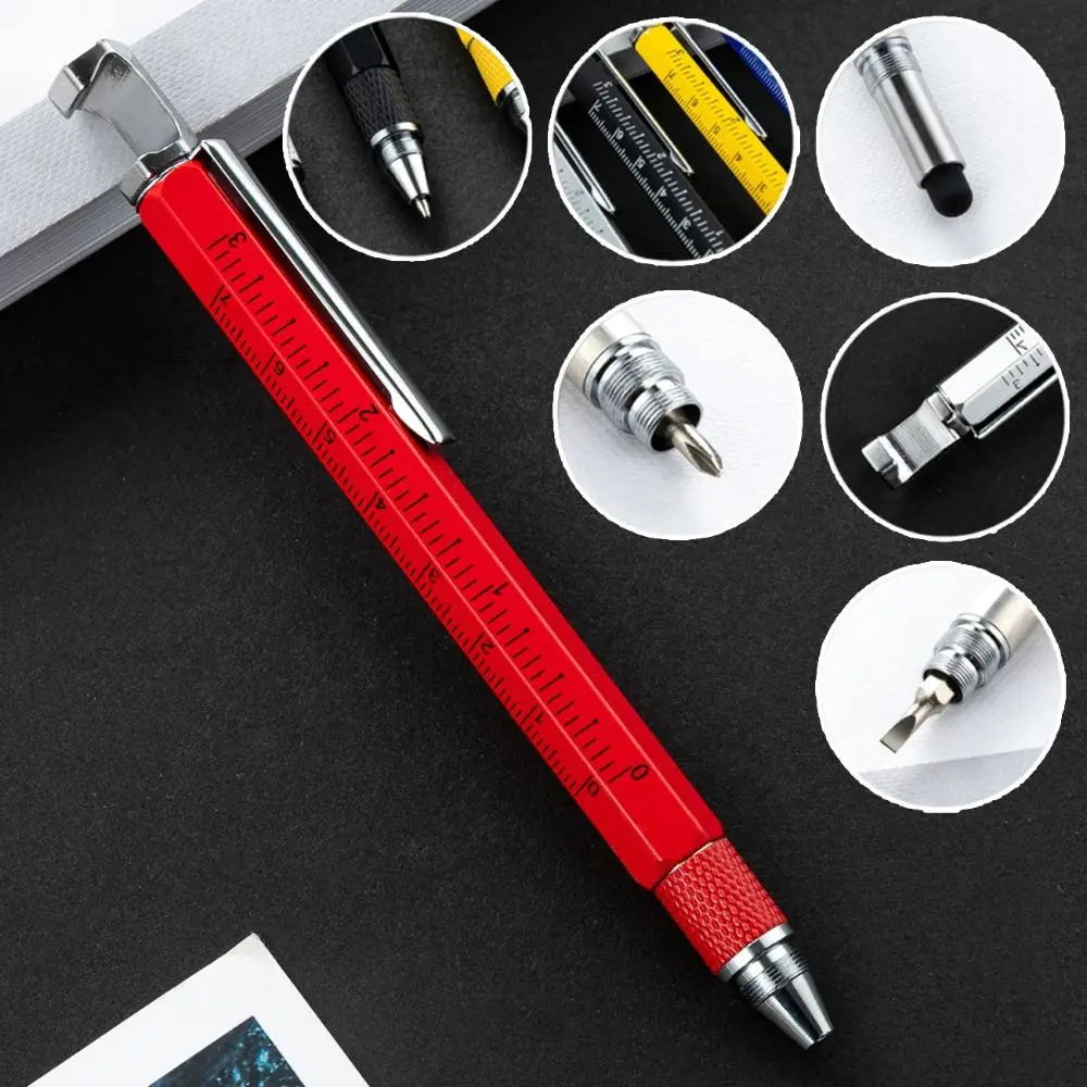 

7 in 1 Multi-function Tool Pen Detachable DIY Handheld Screwdriver Tool Phone Stand Bottle Opener Ballpoint Pen
