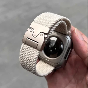 Apple Watch 10 Band 46mm 42mm 45mm Ultra 49mm 44mm 41mm 브레이드 브레이슬릿 Correa Iwatch 시리즈 9 8 SE 5 6 7 10 최고의 판매 Q1200 WEBER -№4