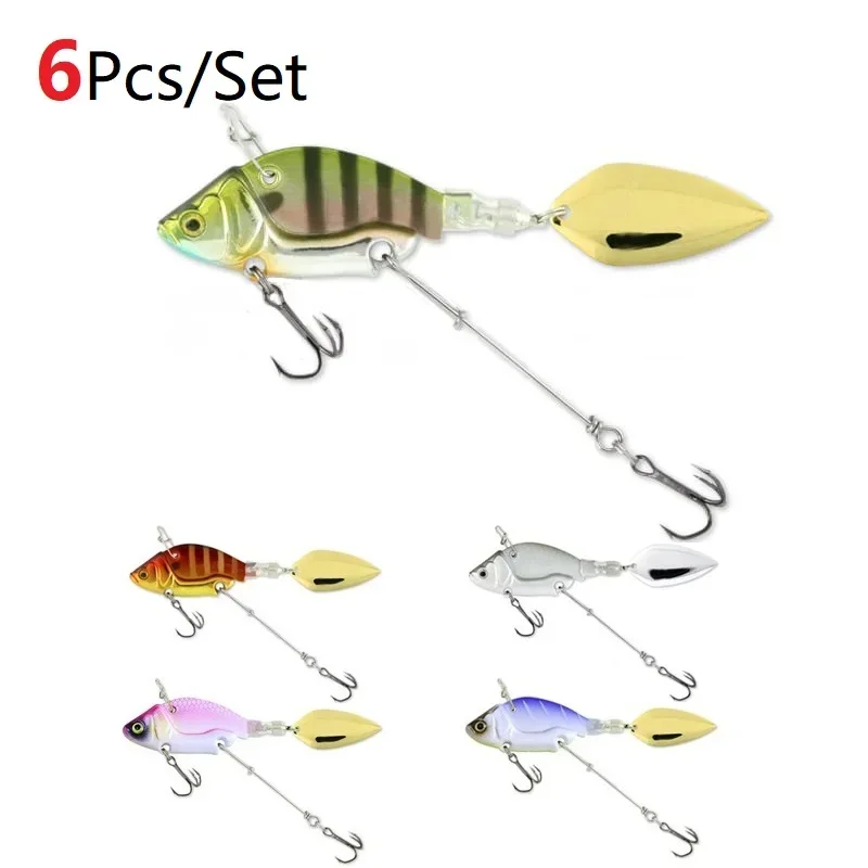 

44mm 13.6g spinnerbait vib fishing lures isca artificial metal jig ascesorios pesca jerkbait crankbait swimbait whopper plopper