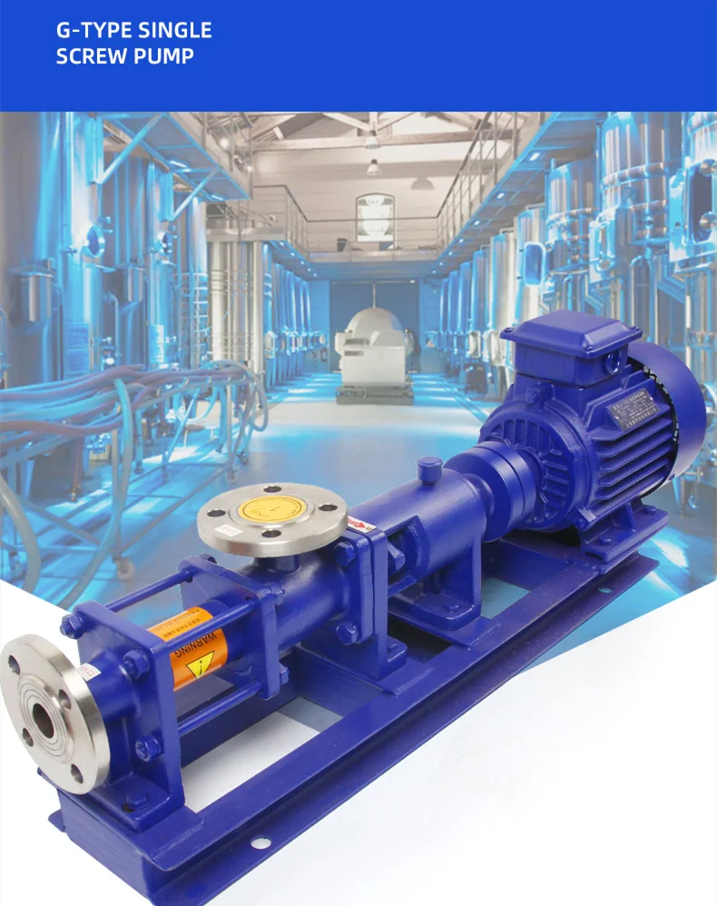 G type single stage screw pump/mud progressive cavity screw pump