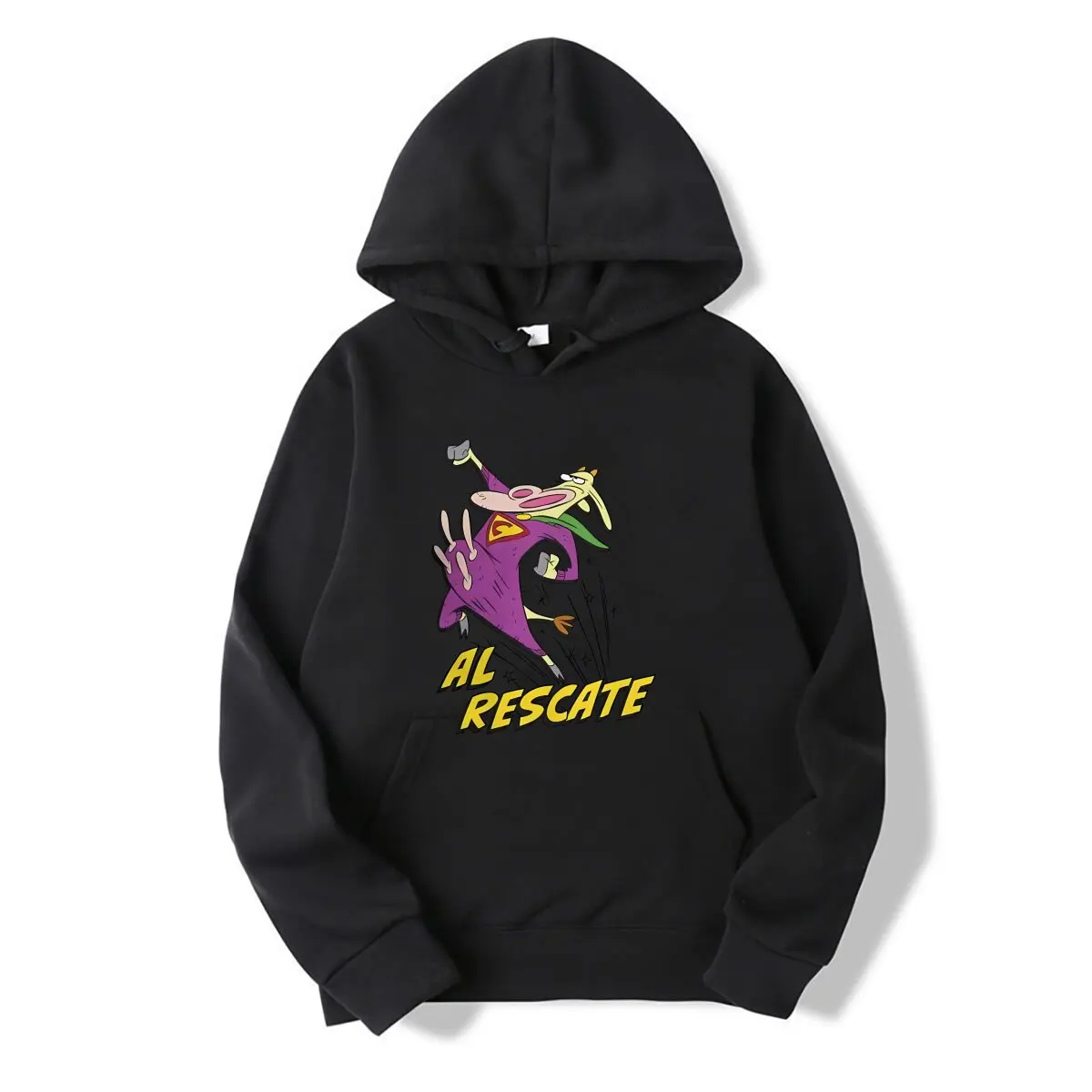 Run Unique Hooded sweatshirt Cow And Chicken Cartoon Leisure Hot Sale Hooded sweatshirt For Adult