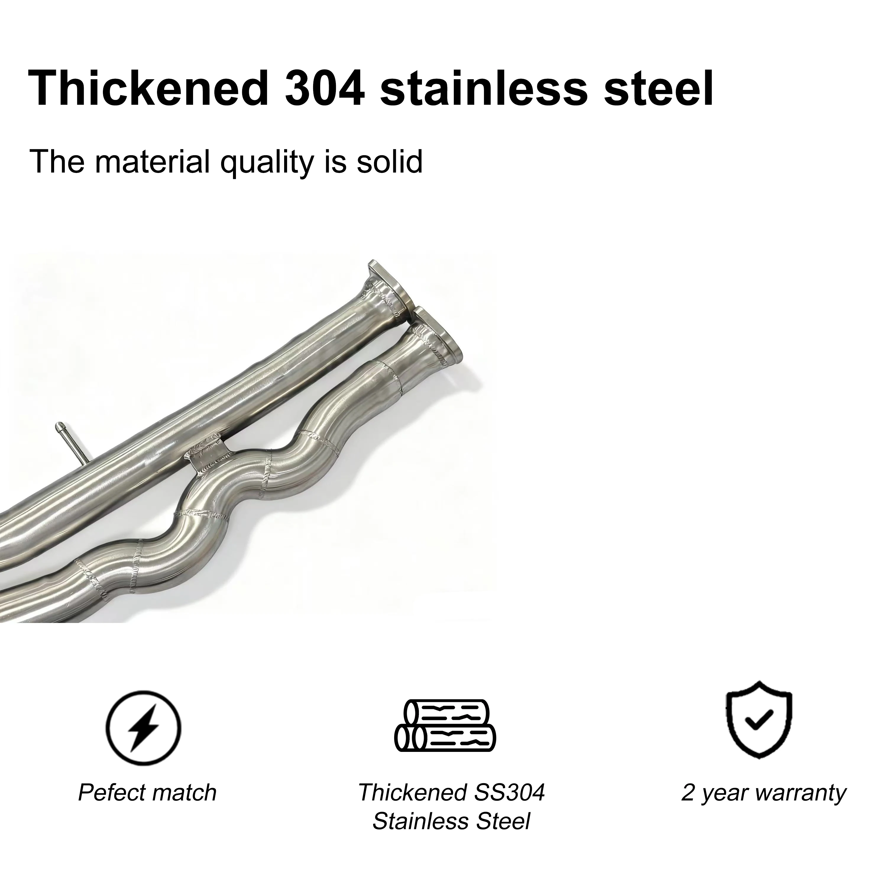 ACE Midpipe for BMW M3 F80 M4 F82 3.0T S55 High Quality Stainless Steel Equal Length Midpipe With Resonator Exhaust Pipe
