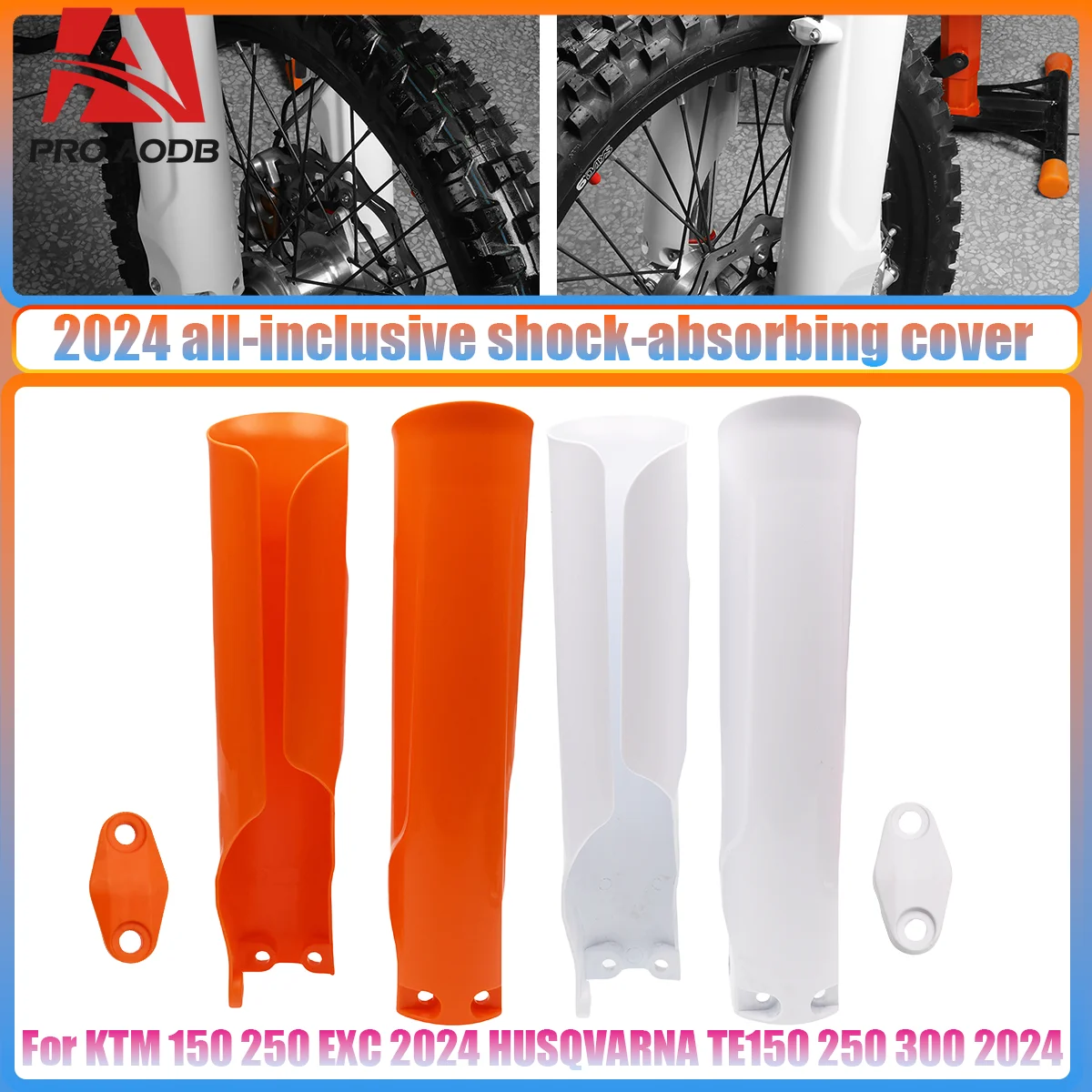 

New 2024 Endurance Dirt Bike front fork protection Shock absorbing protection, protective cover parts for KTM EXC EXCF125 250
