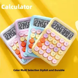 INS DOPAMINE Sweet Color Calculators Large Display Mechanical Point Keyboard Back to Class Student Material/Stationaria Finish 10 Main Sales Calculator - №2