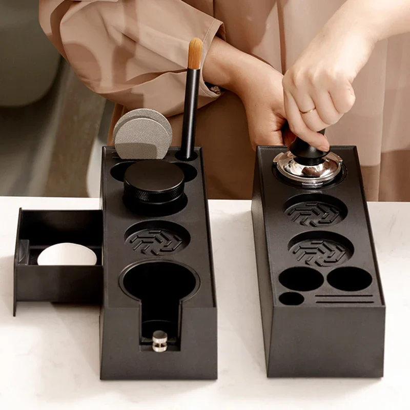 51/53/58mm ABS Coffee Portafilters Holder Coffee Filter Rack Espresso Tamper Mat Stand Cafe Tools Coffee Accessories for Barista - view 2