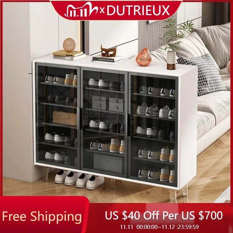 

Fashion White Modern Shoe Cabinets Mobile Stand Minimalist Shoe Cabinets Simple Space Saving Sapateira Lounge Suite Furniture