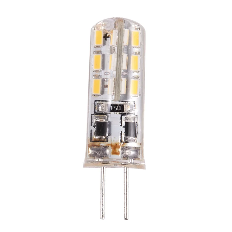 LICE-4X G4 LED 스포트 전구 램프 1.5W 24 SMD 3014 따뜻한 흰색 12V DC