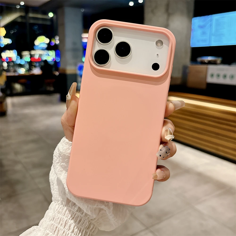 Жидкий силиконовый магнитный матовый однотонный мягкий чехол для iPhone 17 Air 16 13 15 Pro Max 14 Plus 12 11, противоударный чехол с беспроводной зарядкой