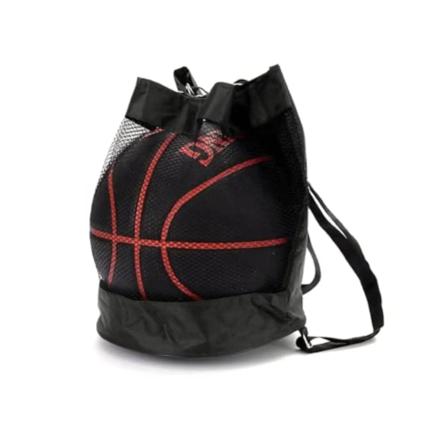 

Drawstring Basketball Backpack, Basketball Box, Net Bag, Football Storage Backpack, Outdoor Volleyball Storage Bag, 32 cm, Black