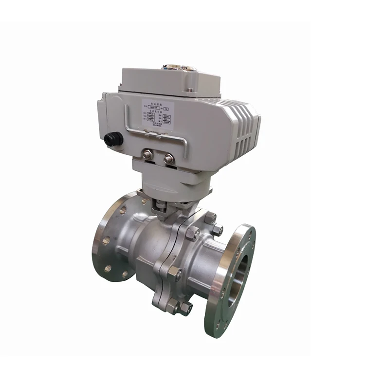 Factory OEM ODM DN200 Electric CF8 Metal Seal Flow Control Ball Valve for Water Treatment