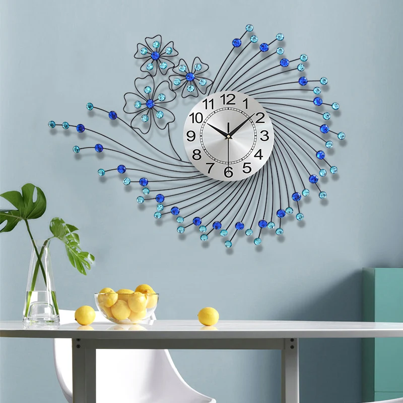 

Art Mural Wall Clocks Digital Living Room Luxury Mechanism Cute Wall Watch Interior Aesthetic Reloj De Pared Home Decoration