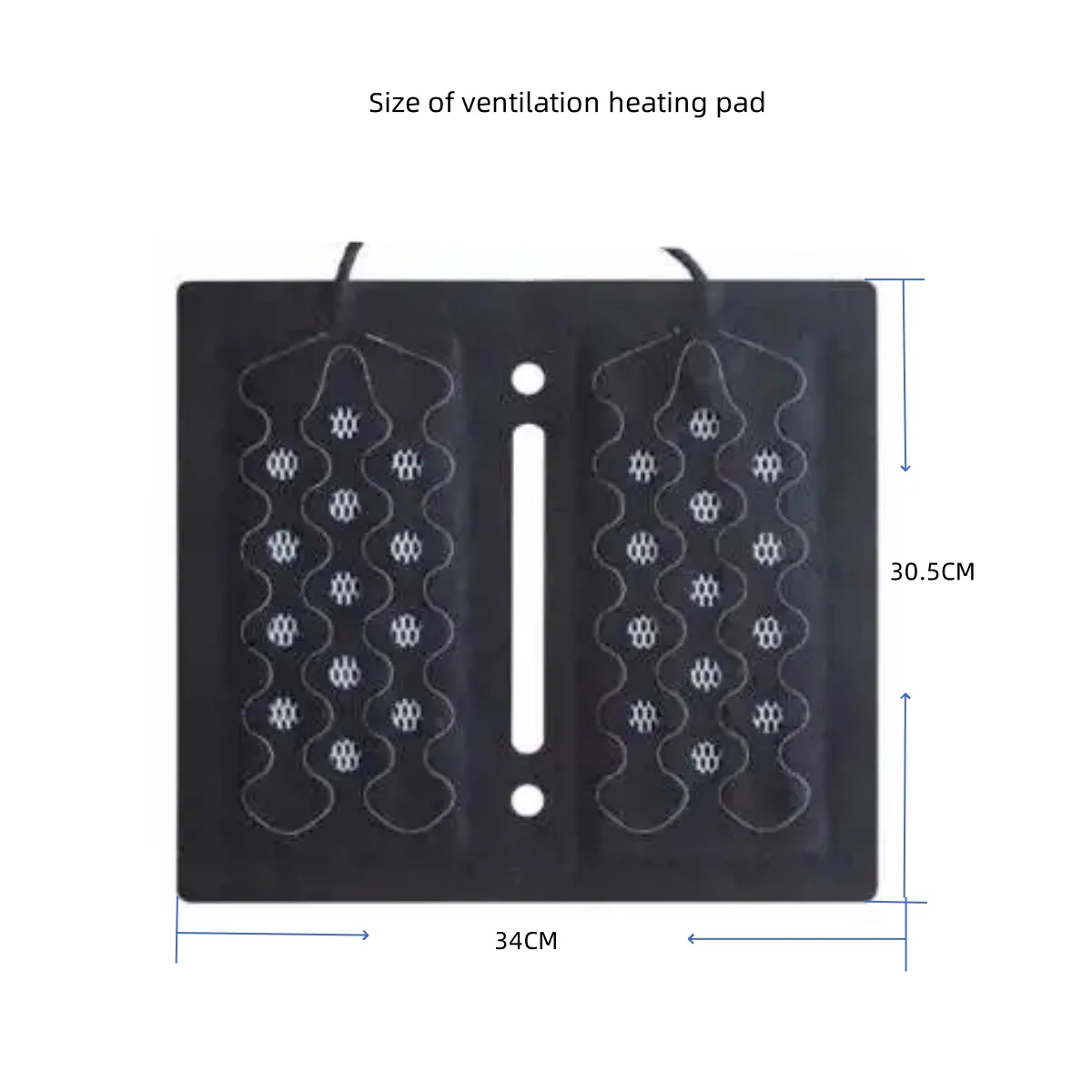 automobile four season car interior fan air cooling ventilation and round switch seat heated heating cushion cover warm support