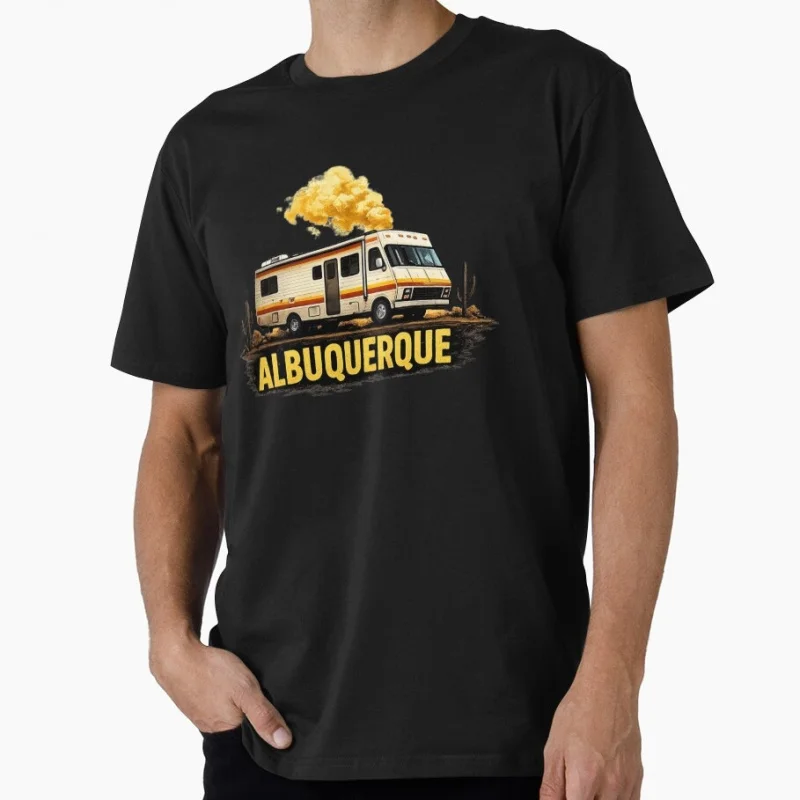 

Albuquerque Desert Vintage Heisenberg Breaking Bad Crime Movie Gift t shirt Short Sleeve Graphic clothes US Size tee S-6XL