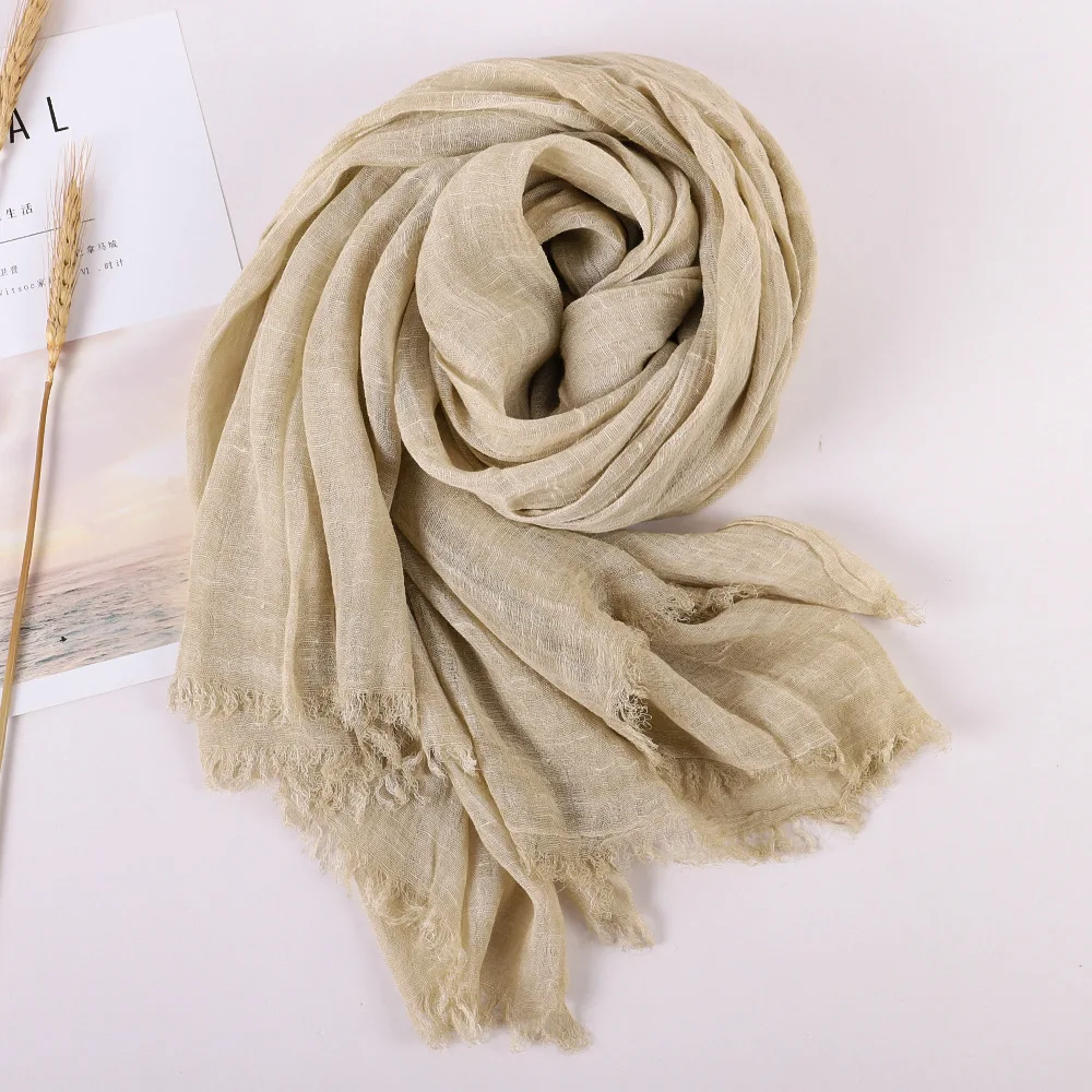 VREOVOR Scarf: Stylish & Affordable Wool Fringed Literary Shawl for Summer