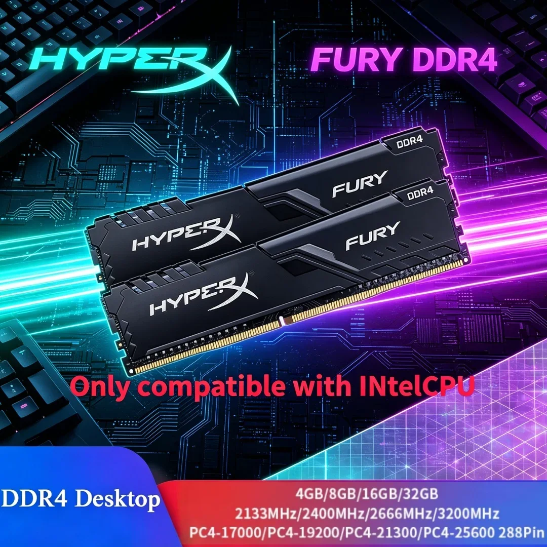Hyperx Fury Kingston Ddr4 32gb Kingston HyperX Fury 32GB DDR4