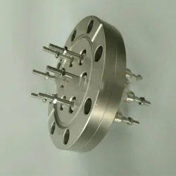 Vacuum Penetration Parts CF35 Electrode Flange CF Ceramic Electrode Vacuum Electrode Flange