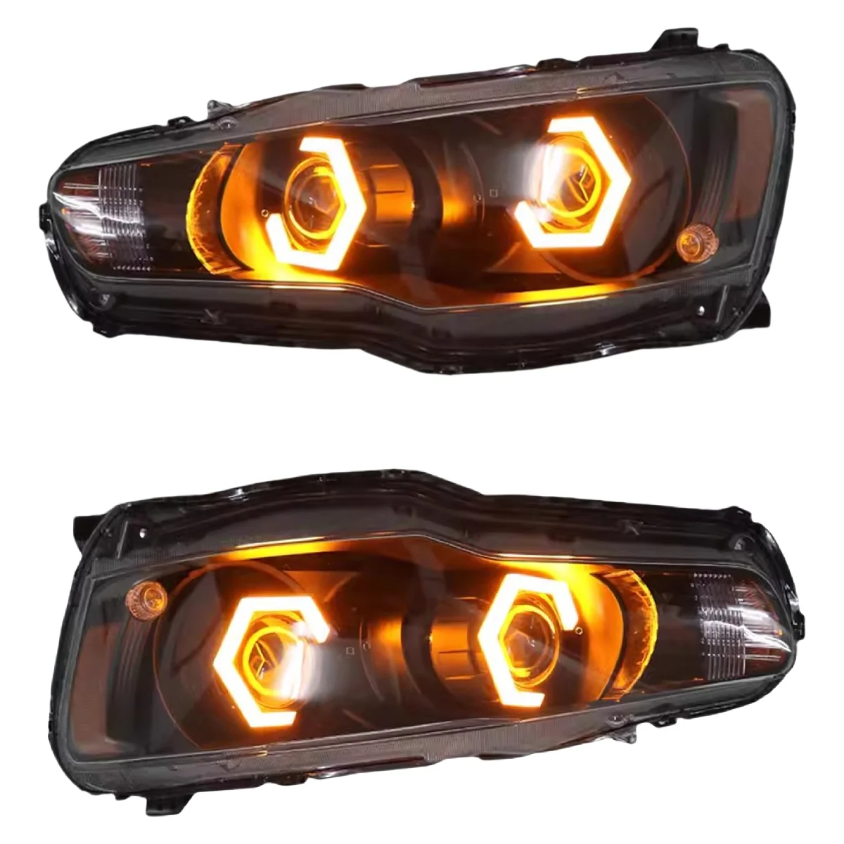 Front headlamp Led Headlight for Mitsubishi Lancer-ex 09-16 Daytime Running DRL Head lamp Low High Beam Turn signal