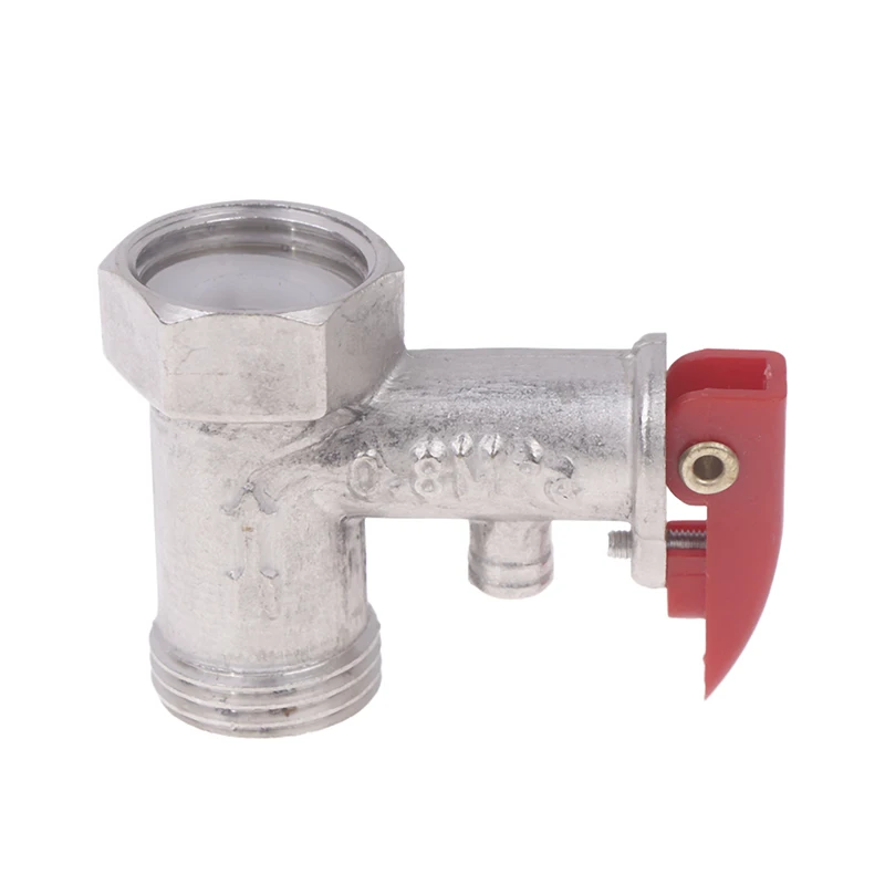 Electric Water Heater Safety Valve 1/2inch(DN15) Coppe Adjustable Pressure Reducing Spring Relief Valve For Water Heaters System
