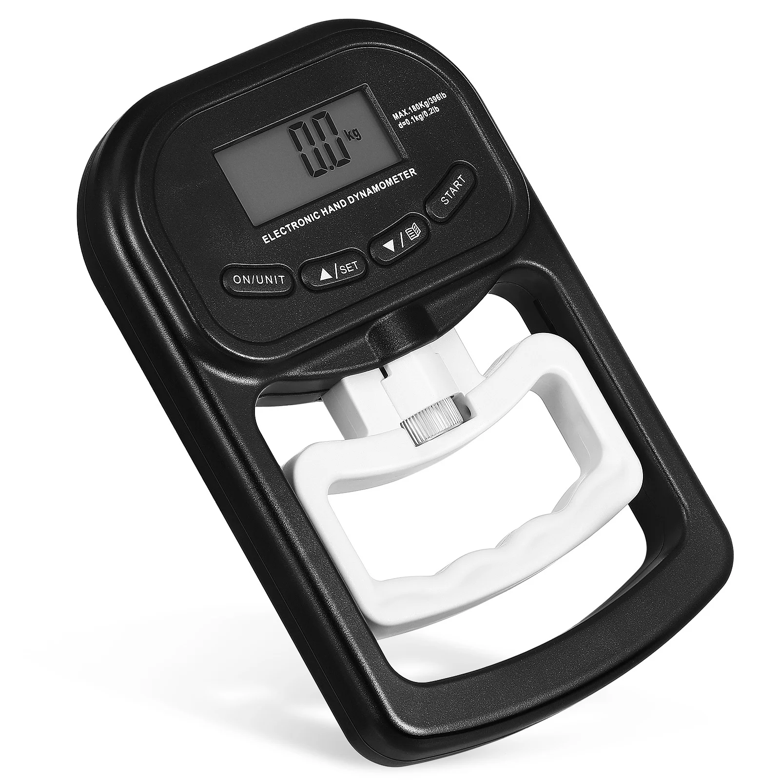 جهاز اختبار قوة قبضة قابل لإعادة الشحن، مقياس قوة قبضة اليد الرقمي، سهل الاستخدام، تدريب القوة، إعادة التأهيل، اللياقة البدنية، رياضي