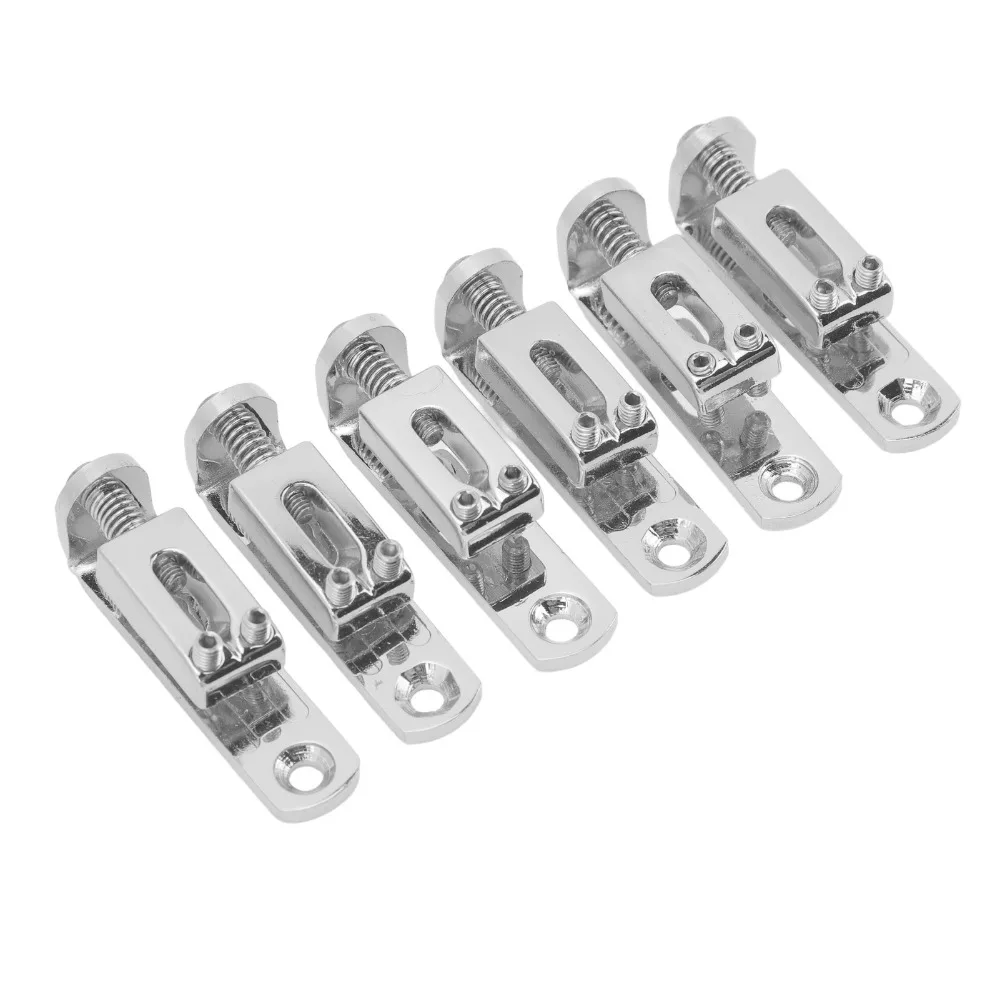 6PCS Zinc Alloy Guitar Bridge Saddle Split Type Silver Color/Golden Color Hardtail Guitar Bridge Bridge Doctor For Guitar view 5
