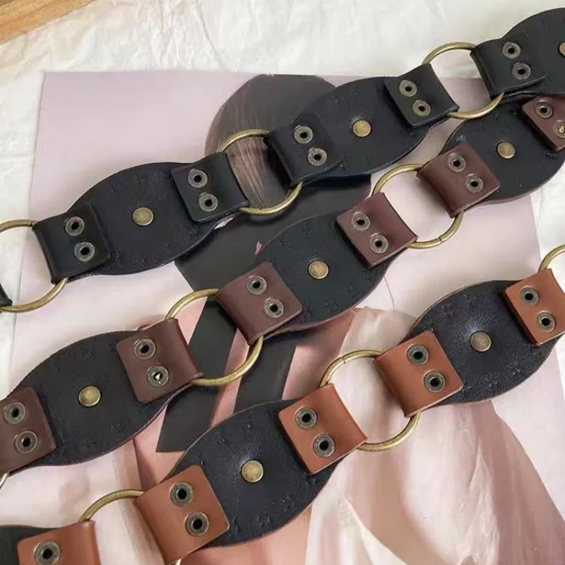 ميراد ريترو برشام حزام المرأة تنوعا نمط العرقية فستان السراويل حزام الألفية حار فتاة تصميم حزام