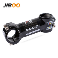 JIBOO 6° Carbon Stem 60mm to 100mm Power Short Road MTB Bike Table 31.8 Pipe Cycling Stem Bicycle Bridge Mountain Bike Parts