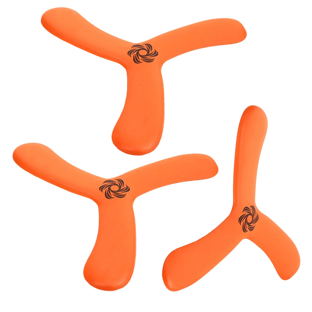 

3 pcs Thickened Wood Flying Design Kids Outdoor Sports Toy Family Fun Recreation Flying Toy Beach Park Games