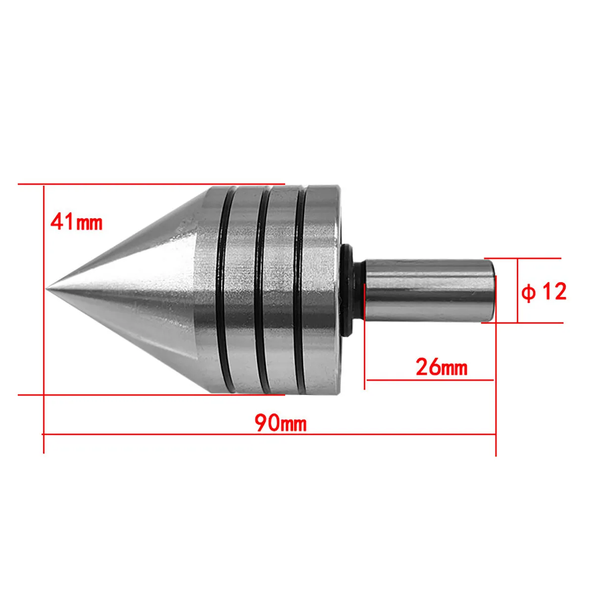 MT1 MT2 External Rotating Live Center, Bull Nose Revolving Tailstock Center, Mini Wood Lathe Morse Taper Live Center for Wood Tu