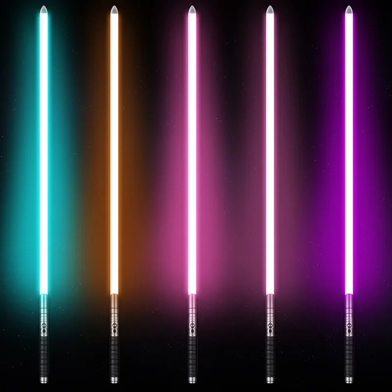 Lightsaber RGB 7/11color Laser Combat Sword Gift Jedi Metal Handle Kids Heavy Dueling Force Toys Glow NEO Luminous