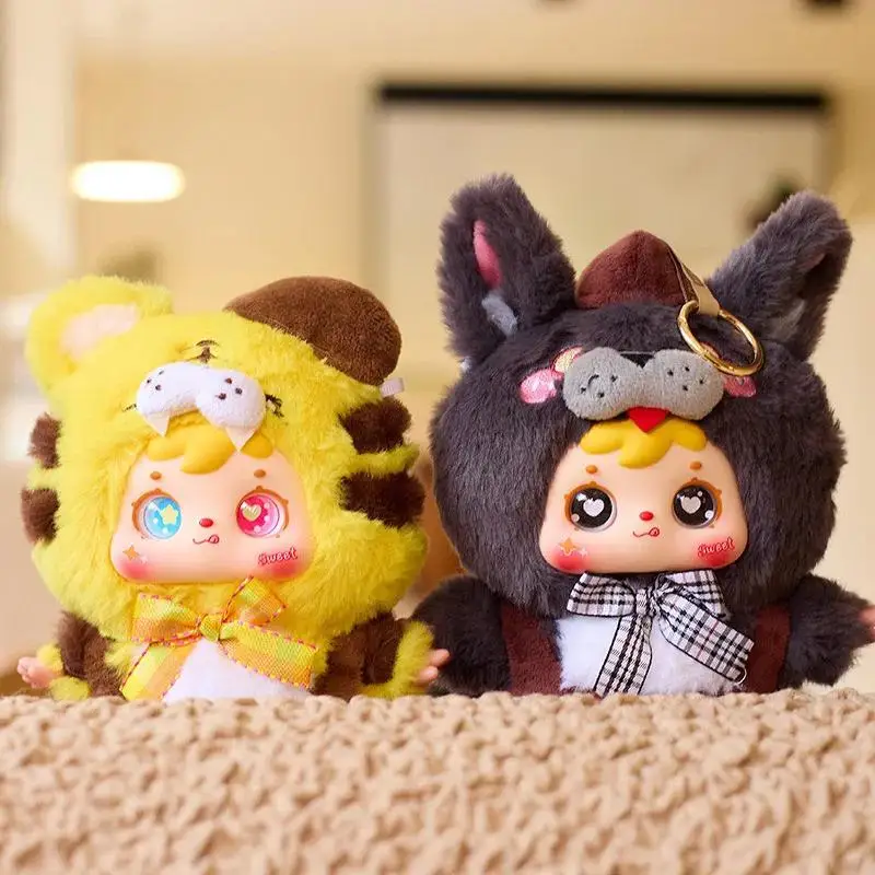 صموئيل كوفي شوب بير سلسلة صندوق أعمى دمى قطيفة على ظهره المفاتيح تزيين مُثبت مفاجأة لعبة عيد ميلاد هدية قابلة للجمع #3