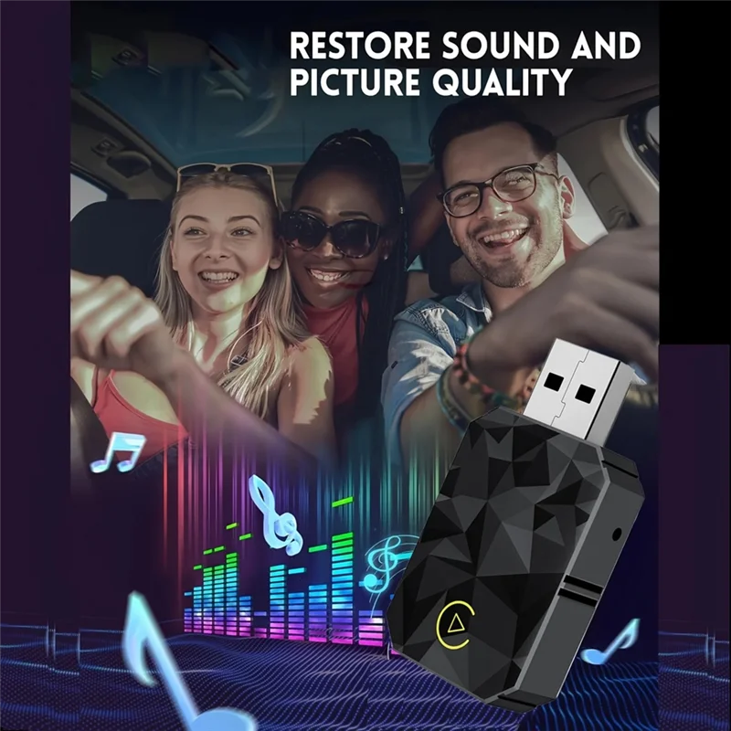 A37T-Voor Android Voor 2 In 1 Draadloze Carplay Adapter Mini Auto, 5 Ghz Wifi USB Type-C/Play Ondersteuning Nieuwe Plug