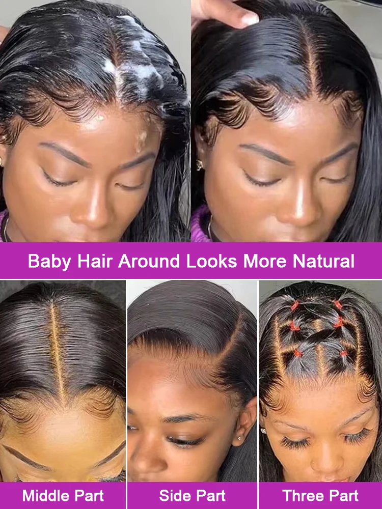 250 الكثافة 13x6 العظام مستقيم Hd الدانتيل شعر مستعار أمامي 40 46 50 بوصة 13x4 الدانتيل أمامي خصلات الشعر المستعار الإنسان للنساء خصلات الشعر المستعار البرازيلي