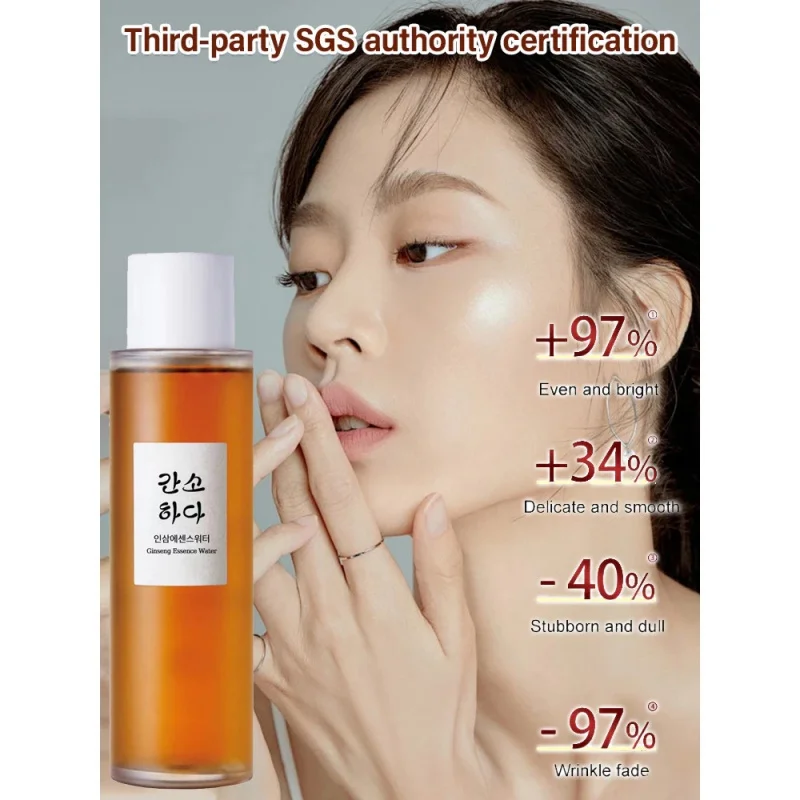 150ml เกาหลี Anti-Wrinkle Ginseng Essence Water Nourish Repair Facial Serum Instant Firming Lift Anti-Aging Fade Fine Lines ผิว