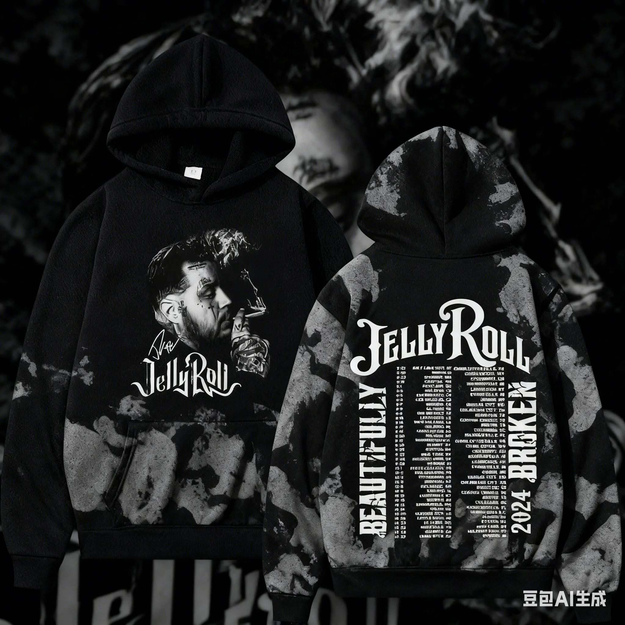 ريترو جيلي رول جولة مكسورة بشكل جميل مزدوجة الوجهين بلوزات هوديي الرجال النساء Harajuku جودة عالية طويلة الأكمام هوديس #1