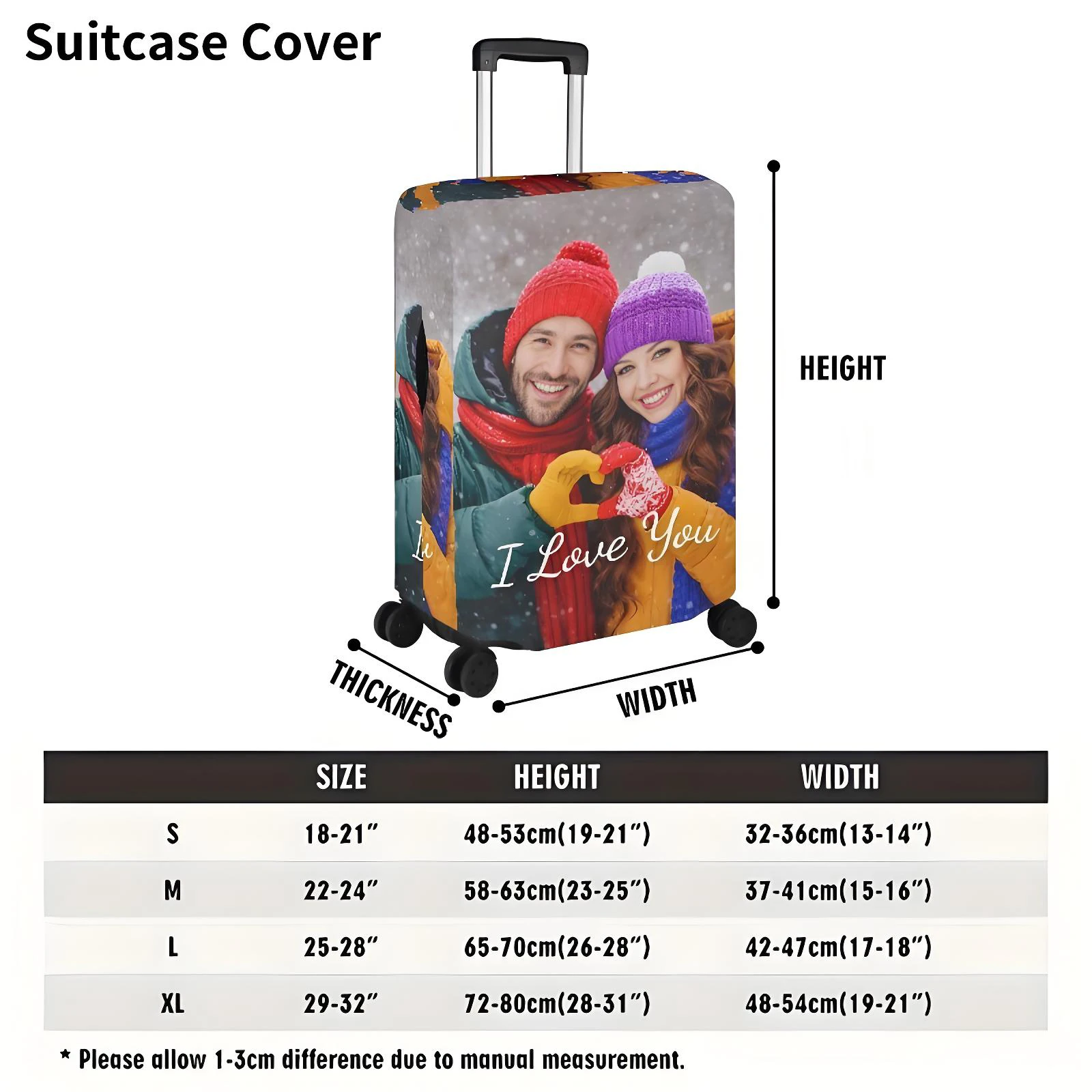 Custom Luggage Covers—Featuring Personalized images and Text—are Machine-Washable and Stretchy. They Make the Perfect Gift 6