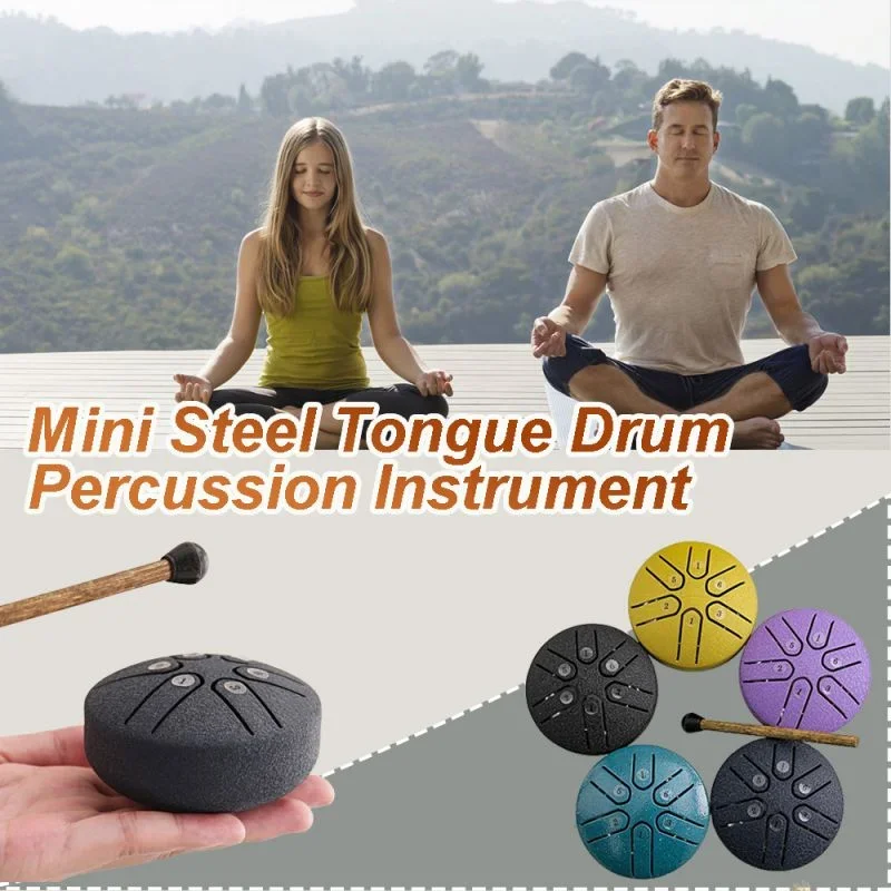 Mini Steel Tongue Drum Percussion Instrument Air Spirit Drums 3