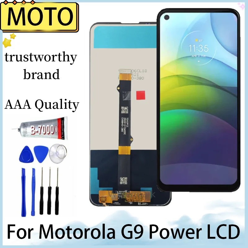 

100% Tested For Motorola Moto G9 Power LCD Display Touch Screen Digitizer Assembly XT2091-3 XT2091-4 LCD With Frame