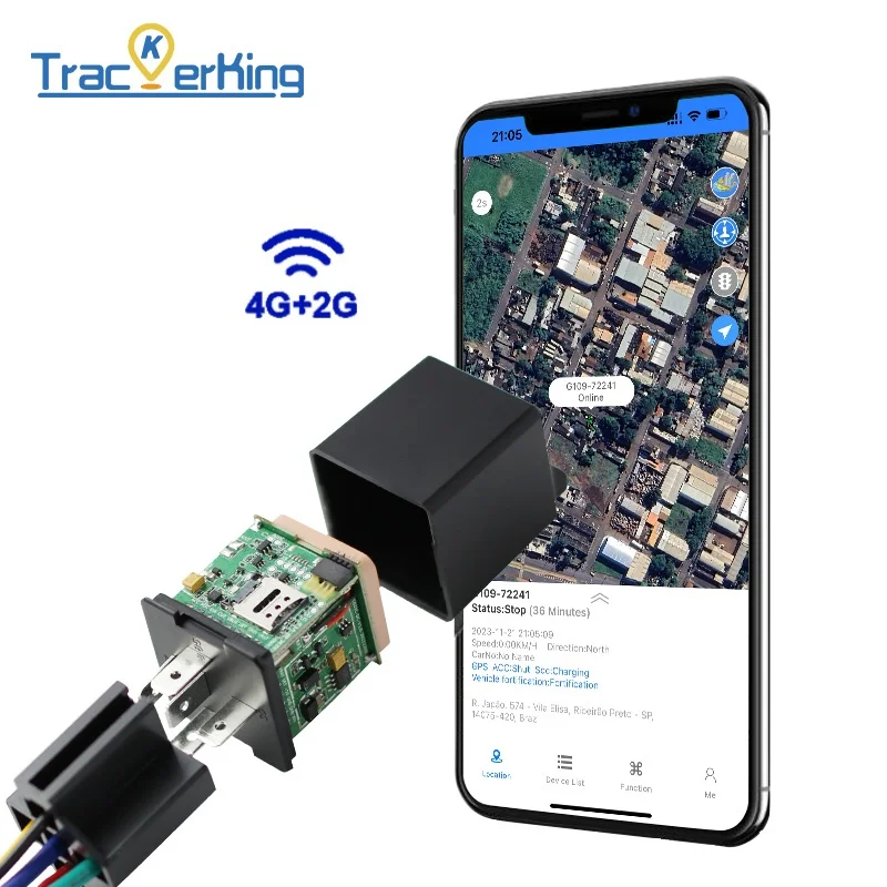 TrackerKing 4G GPS Relay Tracker DK09 For Motor Car MV720 Relay GPS Tracker Support Cut Oil And Engine Low Battery Consumption