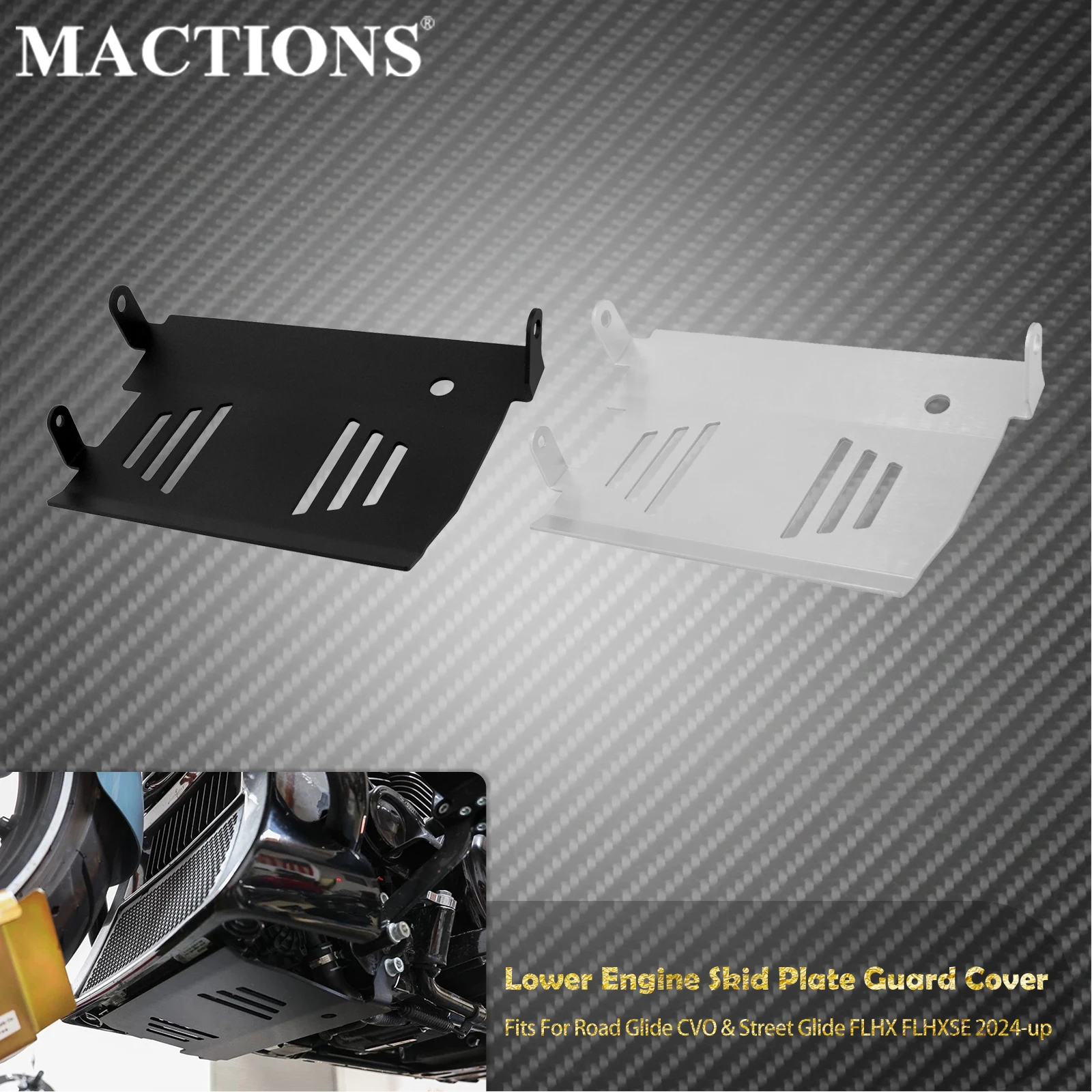 Motorcycle Skid Plate Engine Chassis Protector Lower Cover For Harley Touring CVO Road Street Glide Special FLTRX FLHX FLTRXSE