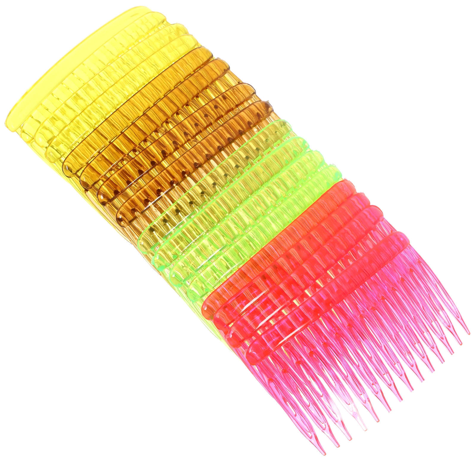 

12Pcs Colorful Plastic Hair Side Combs Small Classic Hair Clip Combs for Women Girls Lightweight Hairpin Styling Accessories